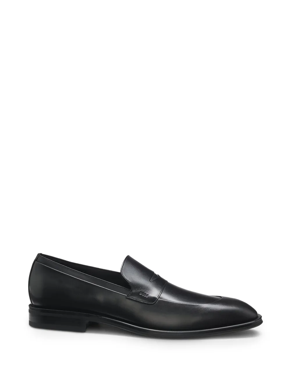 BOSS leather loafers - Nero