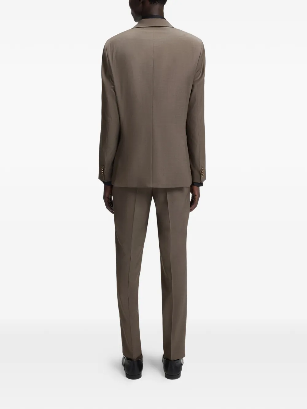  Boss Single-breasted Suit - Brown 
