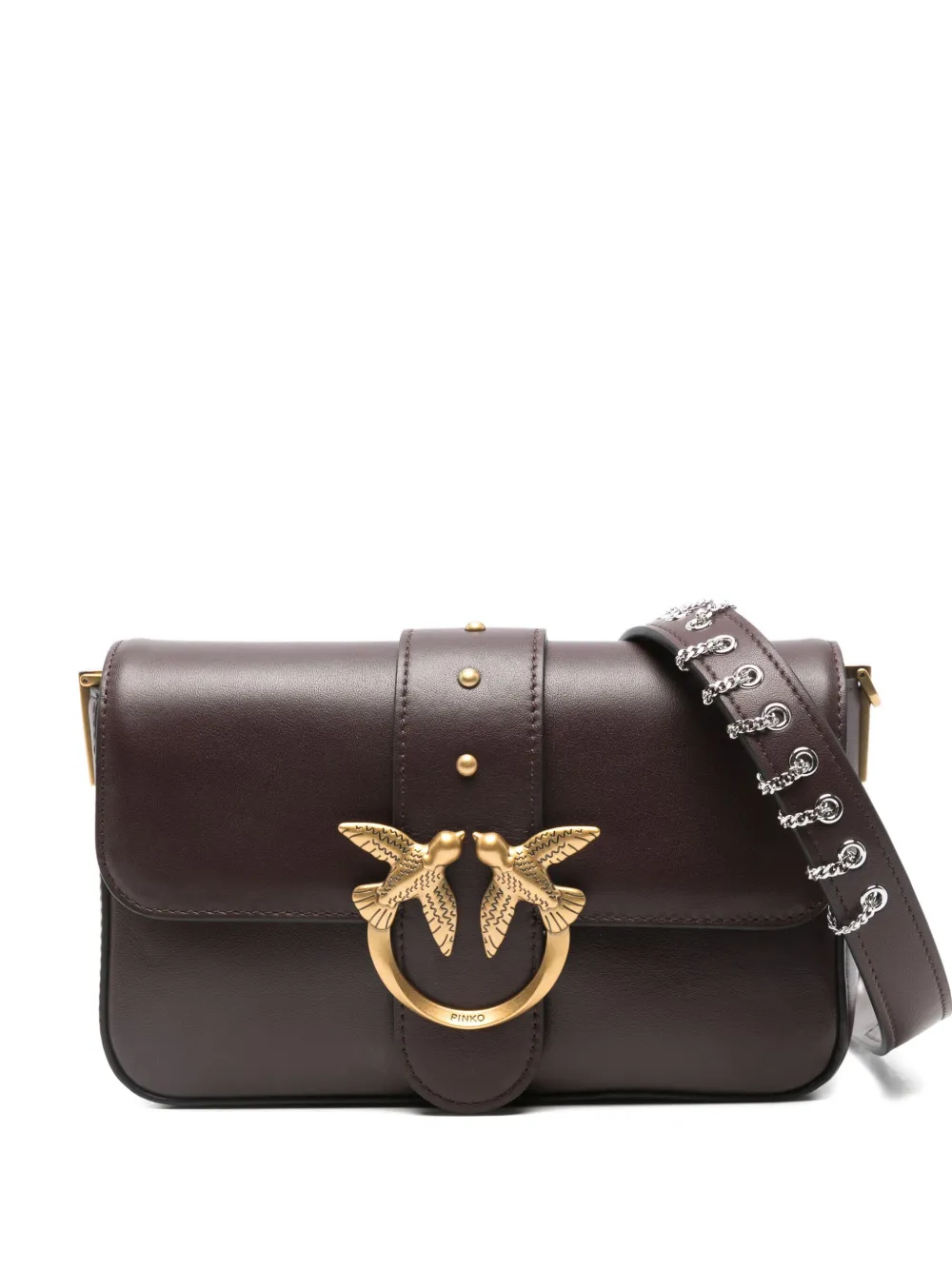 Pinko Love One Shoulder Bag In Brown