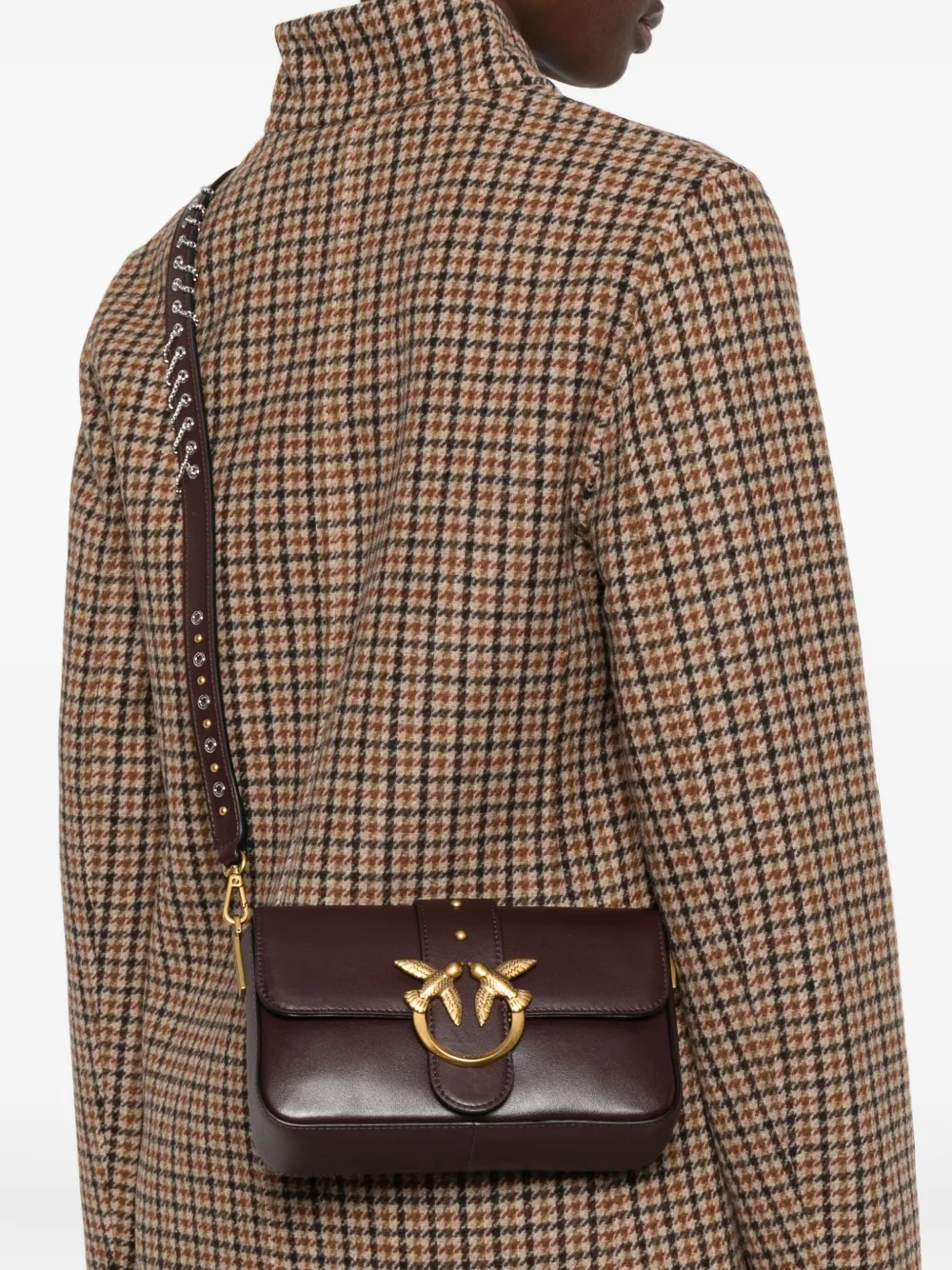 Pinko Love One Shoulder Bag In Brown