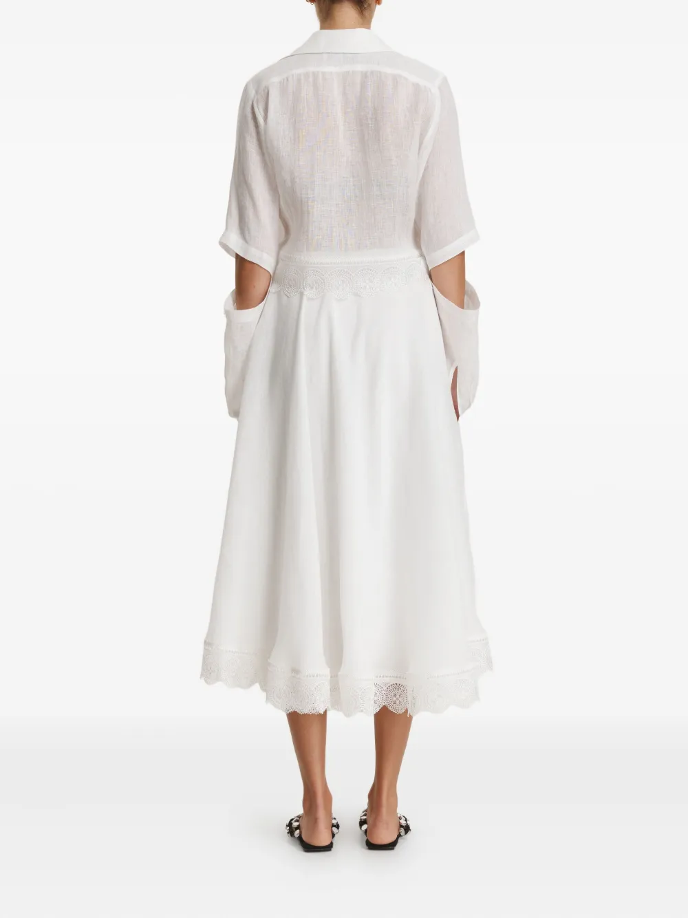 Pnk Lace Skirt In White