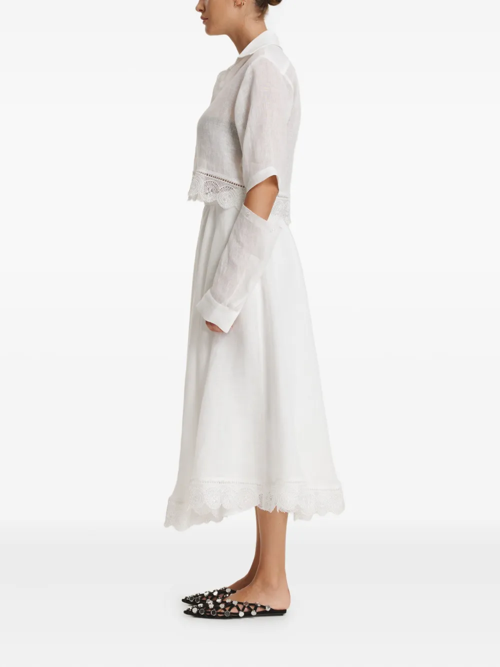 PNK lace skirt - Wit