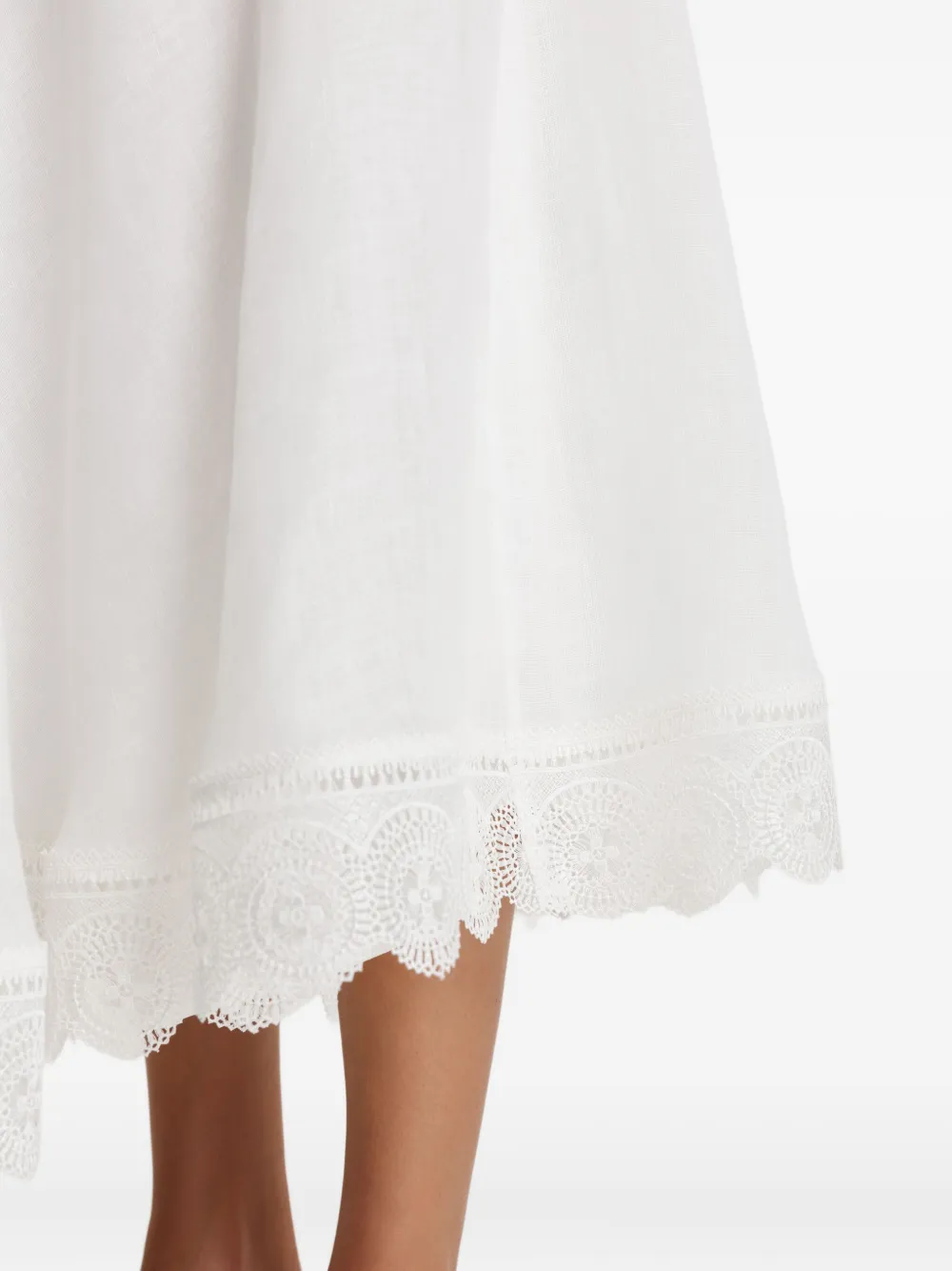 Pnk Lace Skirt In White