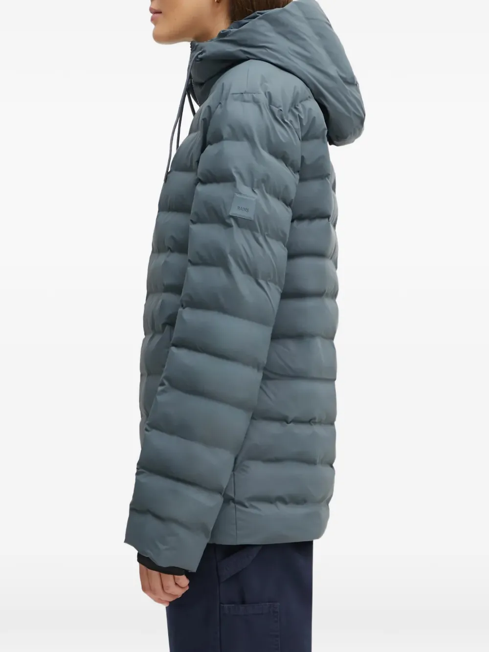  Rains Lohja W3t2 Hooded Puffer Jacket - Grey 