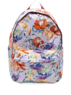 Stella McCartney Kids floral-print Backpack | Pink | FARFETCH display picture 3