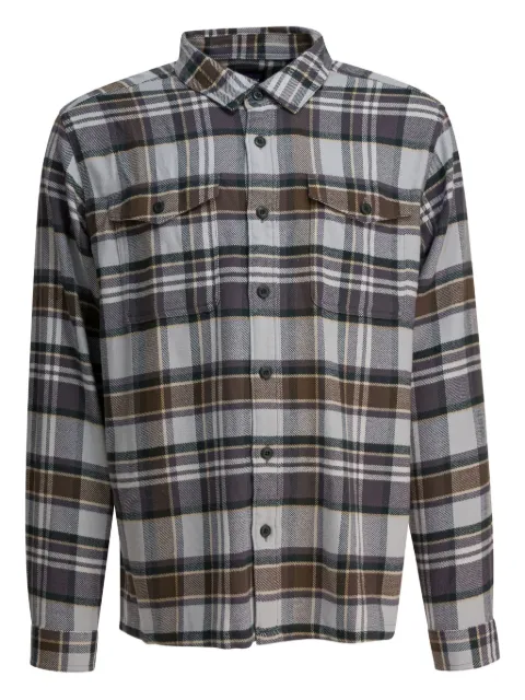 Patagonia Fjord flanne-texture plaid pocket shirt