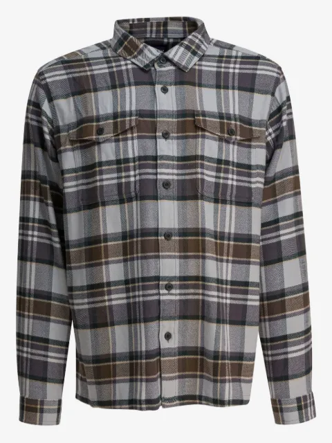 Patagonia Fjord flanne-texture plaid pocket shirt
