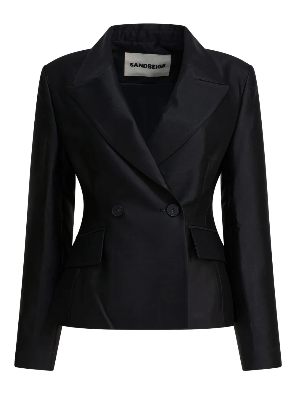 SANDBEIGE double-breasted jacket | Black | Image 1