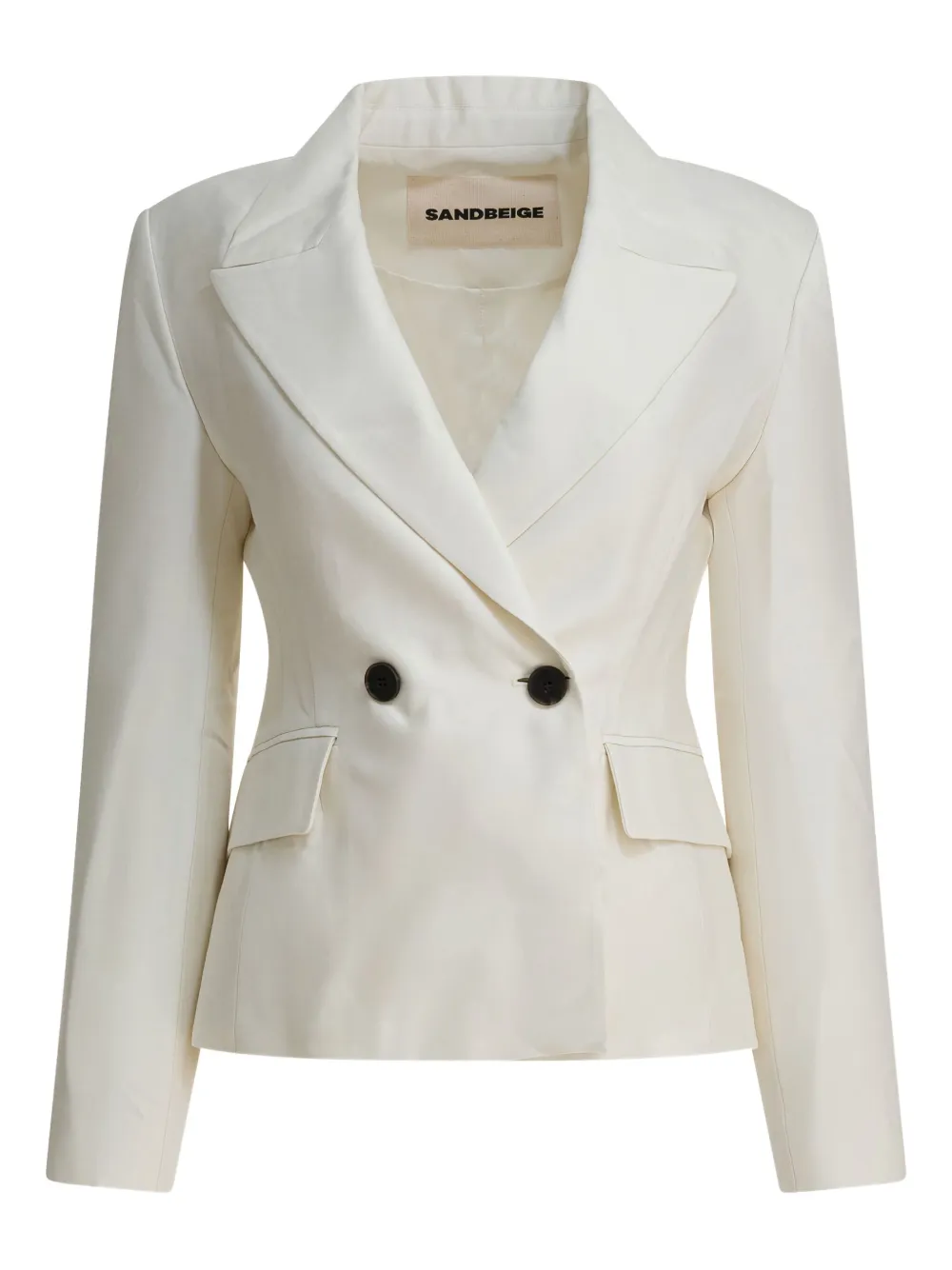 SANDBEIGE double-breasted pocket jacket | White | Image 1