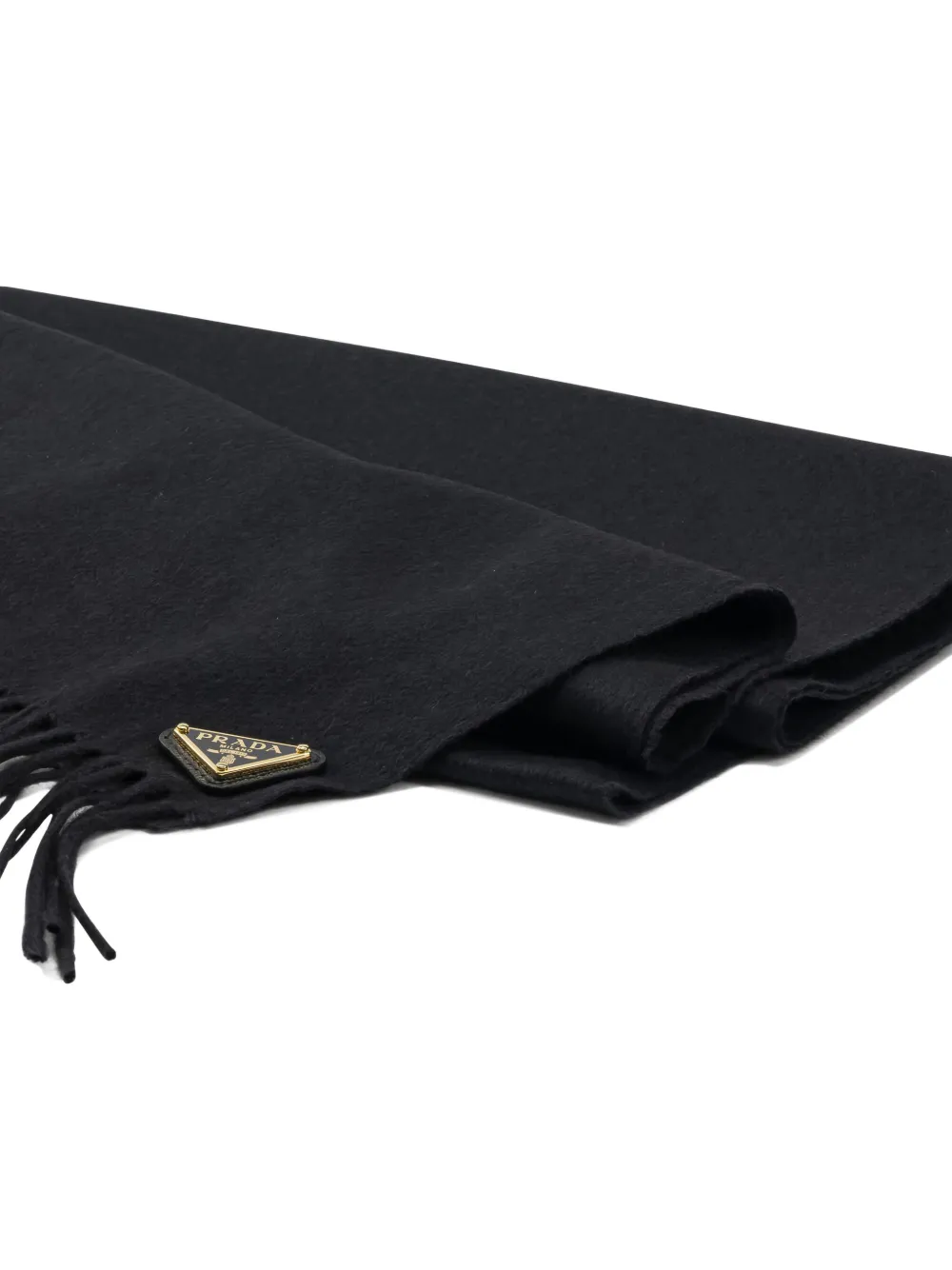 Prada fringed scarf - Blauw