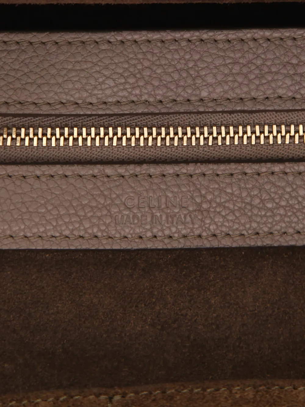 CELINE Pre-owned 2010s Cabas Phantom Grained-leather Tote Bag In Brown