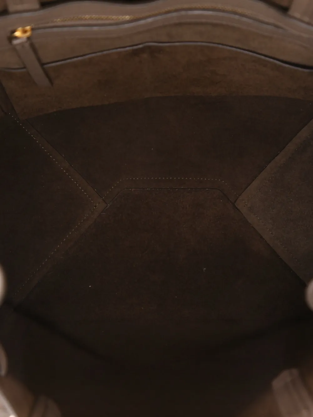 CELINE Pre-owned 2010s Cabas Phantom Grained-leather Tote Bag In Brown