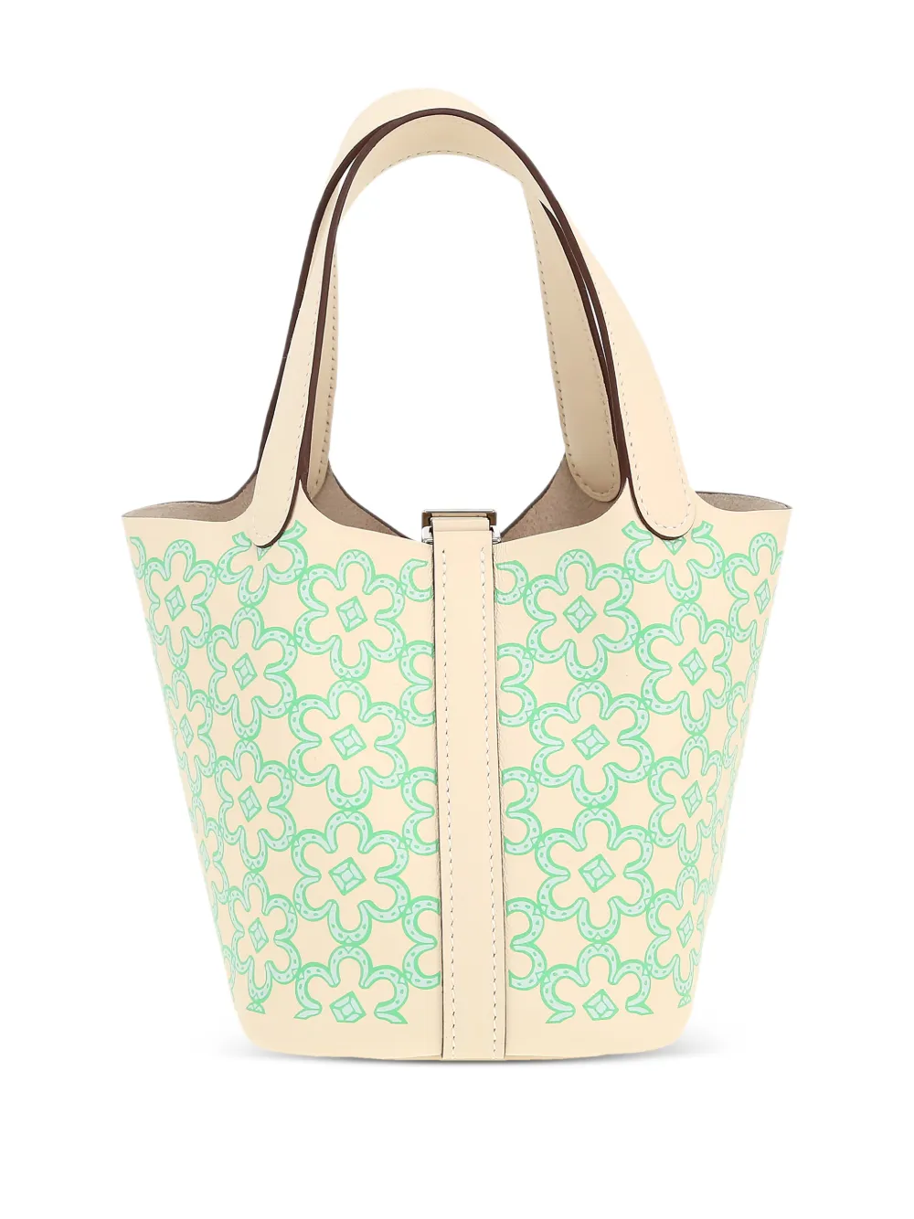 Hermès Pre-Owned 2022 picotin floral double-handles mini bag | Mini Bags | Image 2