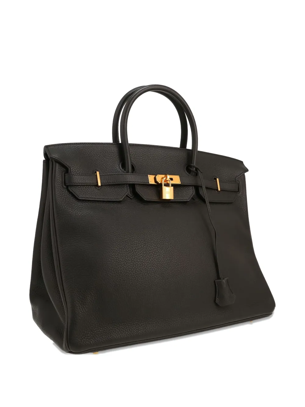 Pre-owned Hermes 2014 Birkin 40 Leather Tote Bag In Black