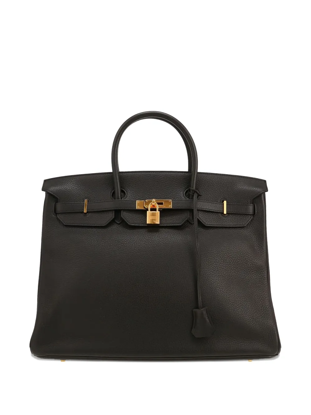 Pre-owned Hermes 2014 Birkin 40 Leather Tote Bag In Black