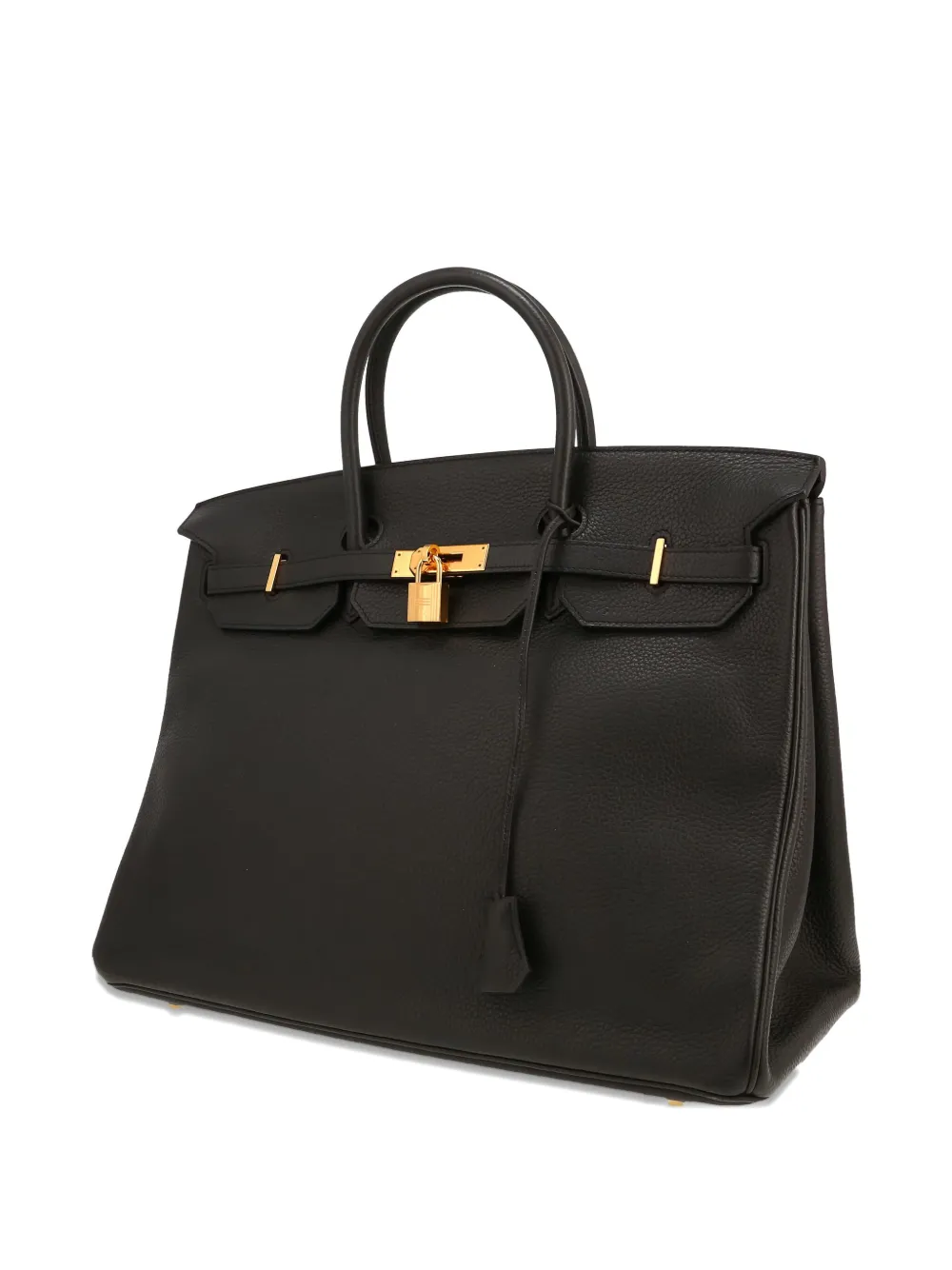 Pre-owned Hermes 2014 Birkin 40 Leather Tote Bag In Black