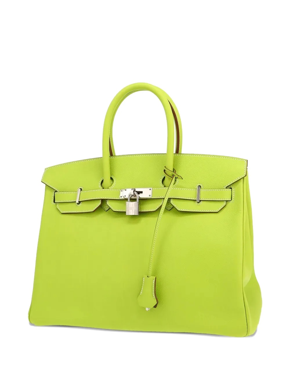 Pre-owned Hermes 2011 Birkin 35 Tote Bag In Green