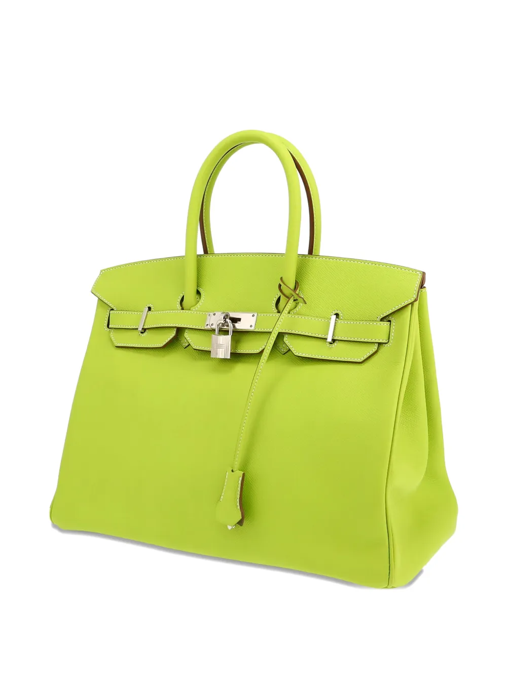 Pre-owned Hermes 2011 Birkin 35 Tote Bag In Green