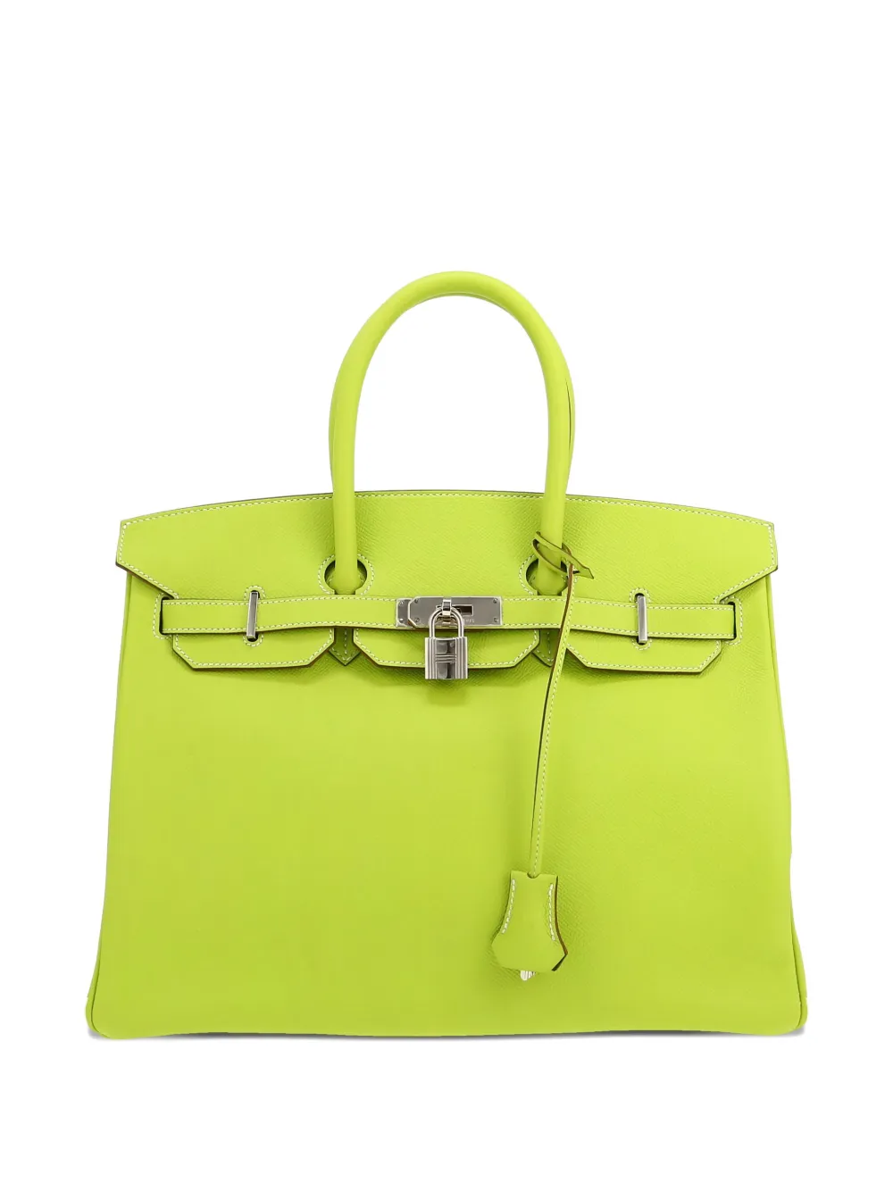 Pre-owned Hermes 2011 Birkin 35 Tote Bag In Green