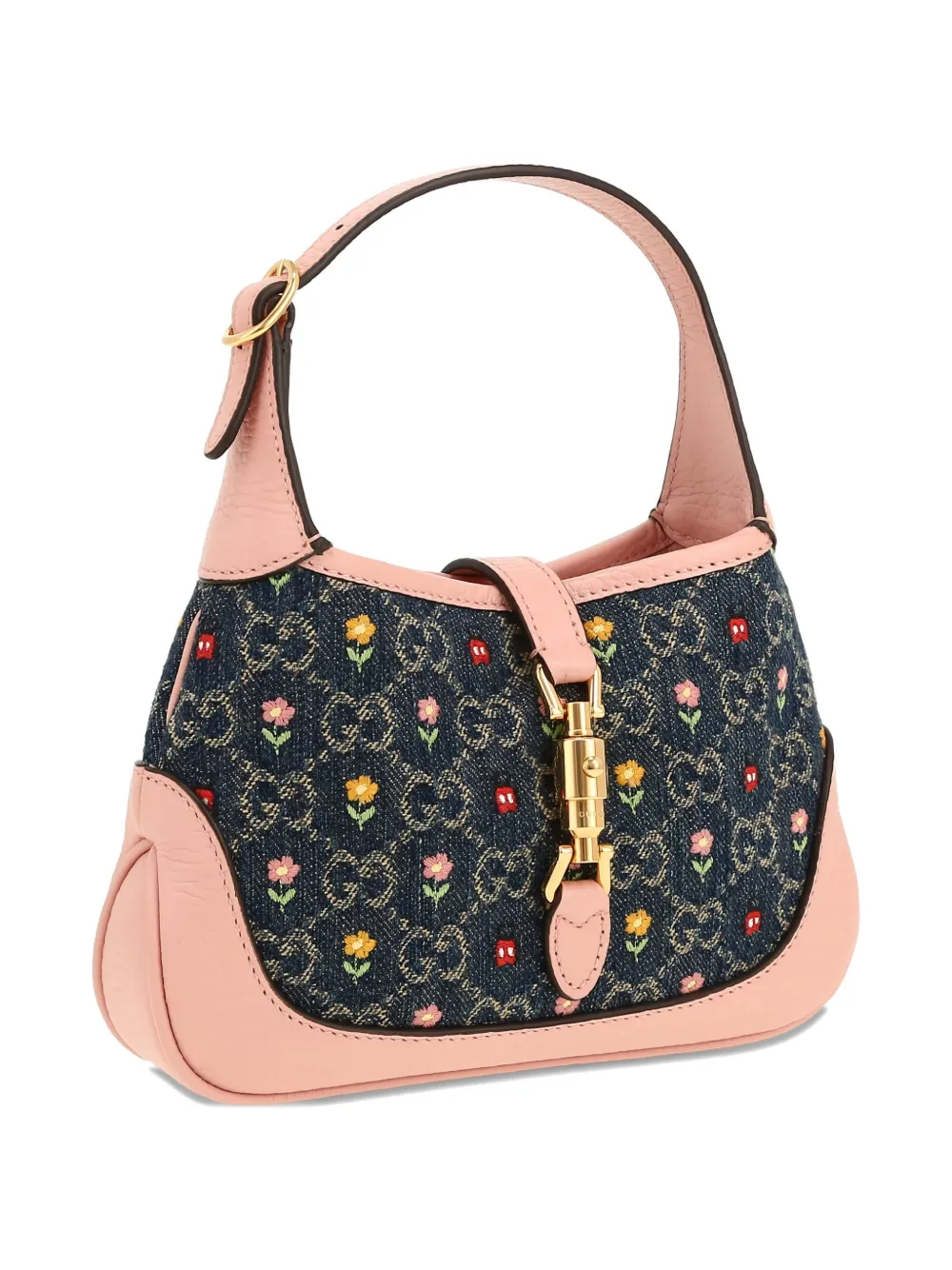 Pre-owned Gucci 2020's Jackie Monogram-pattern Mini Bag In Pink