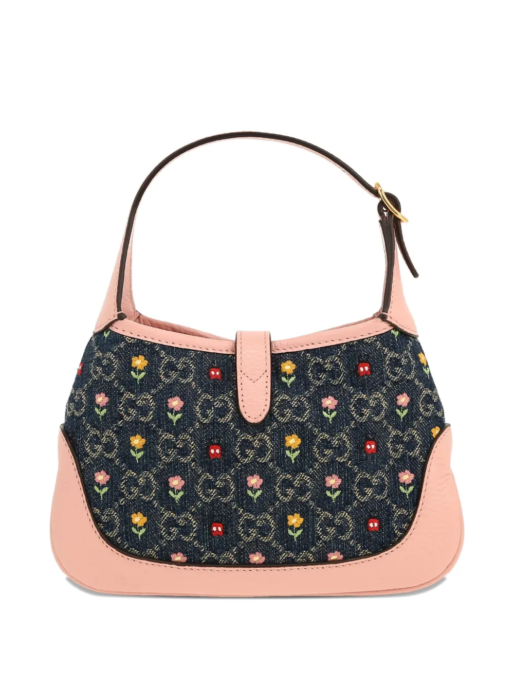 Pre-owned Gucci 2020's Jackie Monogram-pattern Mini Bag In Pink