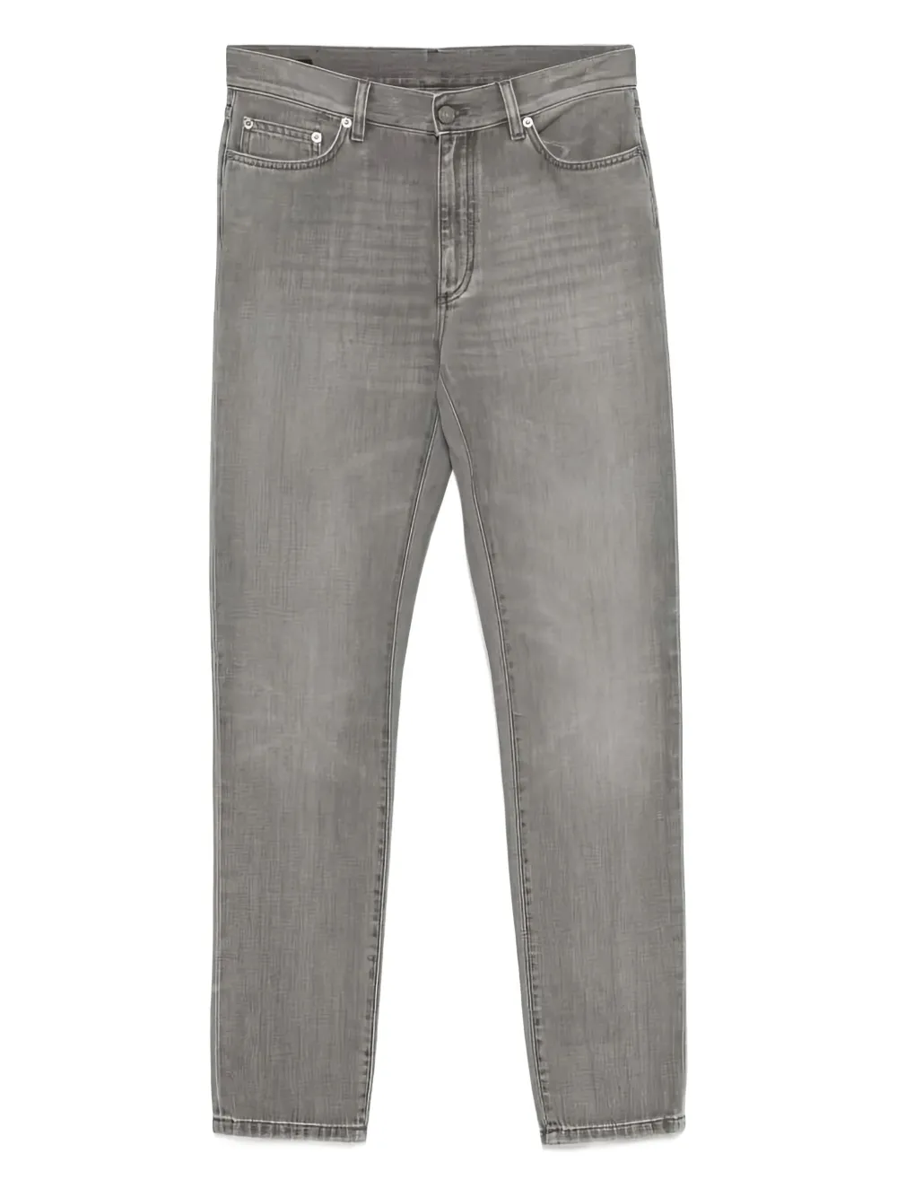 Zegna leather patch jeans | Grey | Image 1
