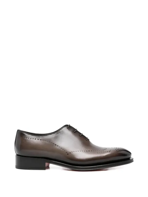 Santoni perforated oxford shoes