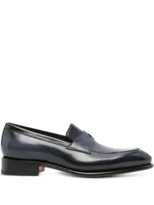 Santoni レザー ペニーローファー 通販 - FARFETCH