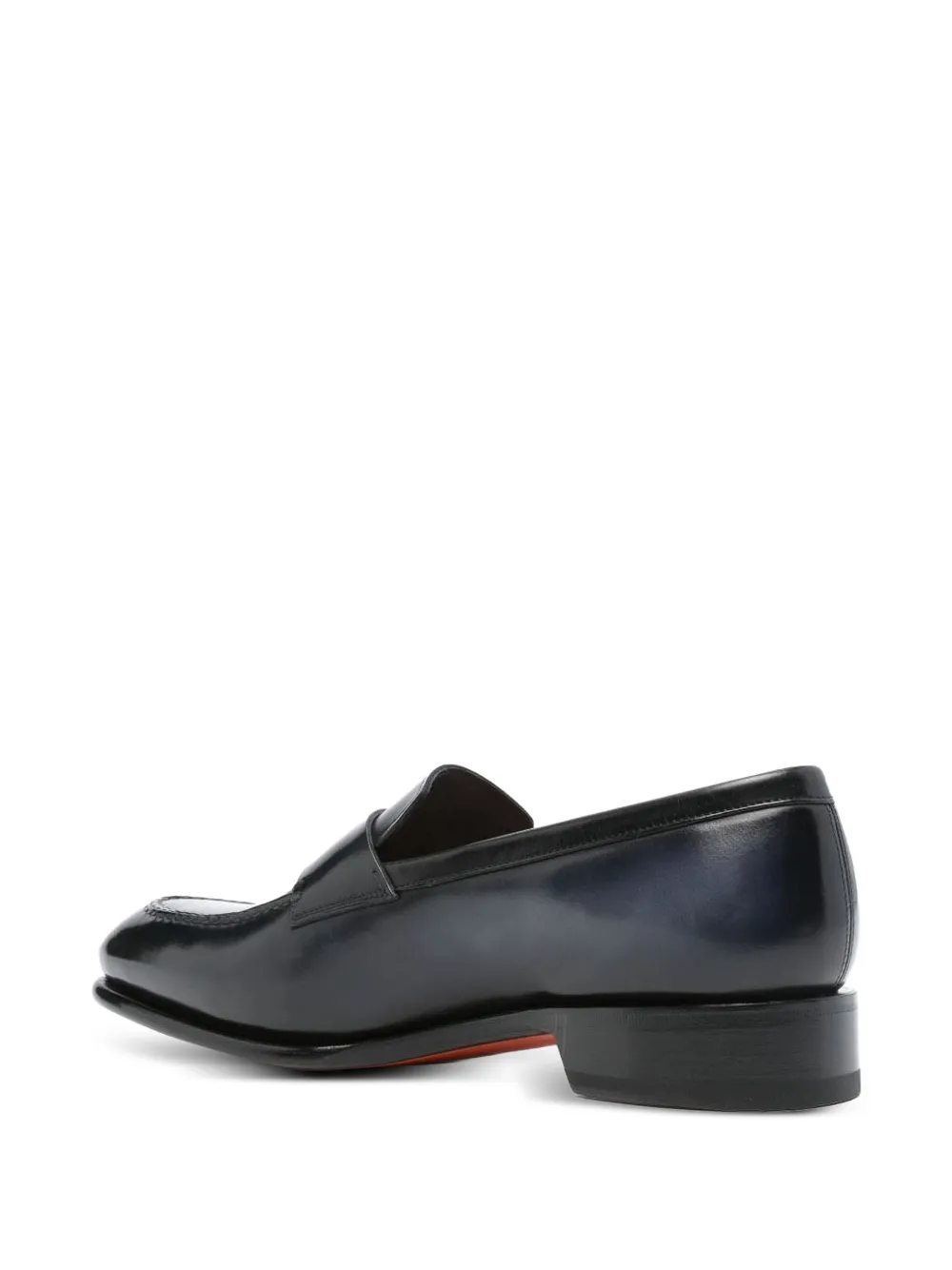 Santoni Leren loafers - Blauw