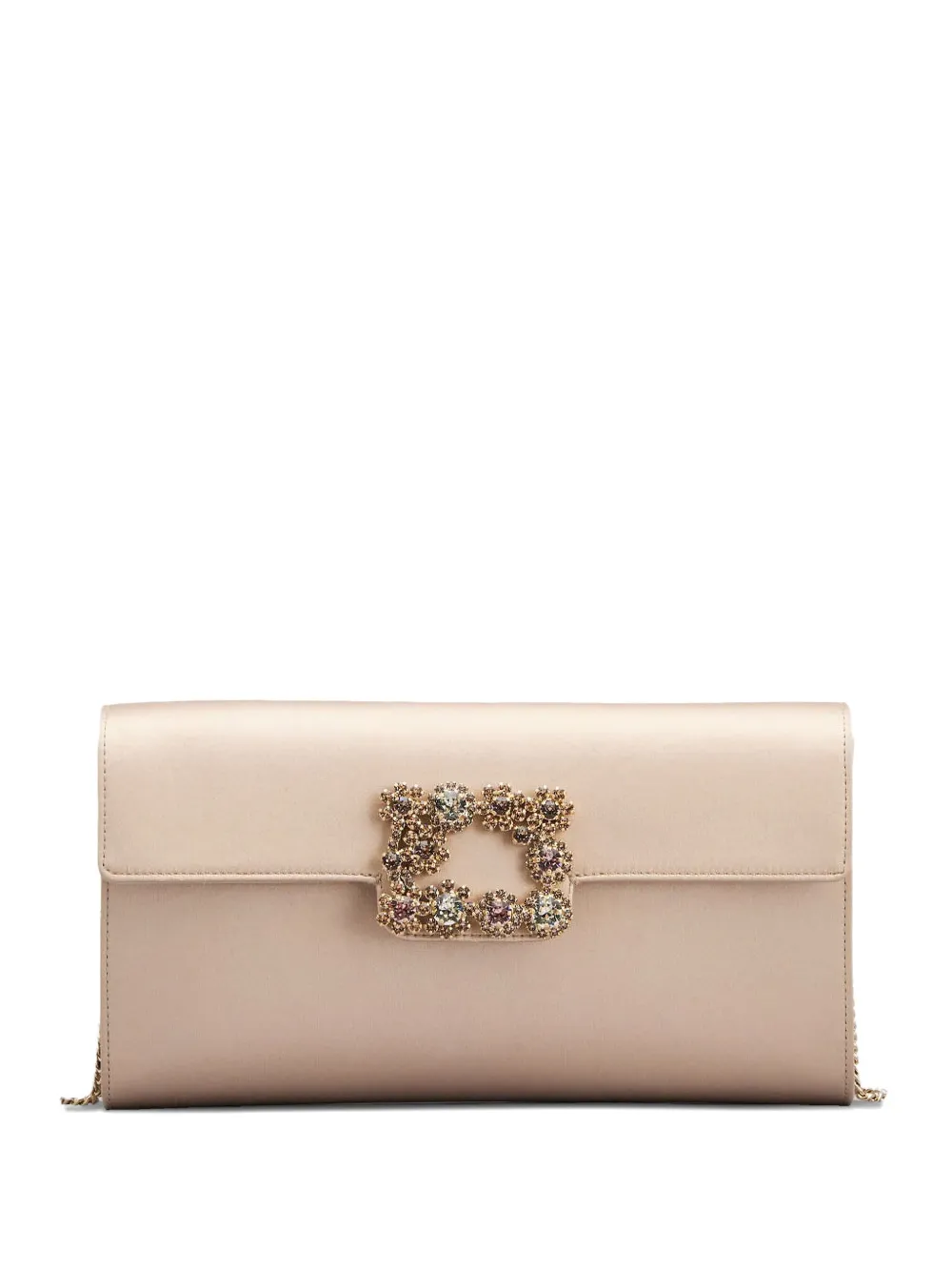 Roger Vivier Efflorescence embellished chain clutch bag | Neutrals | Image 1