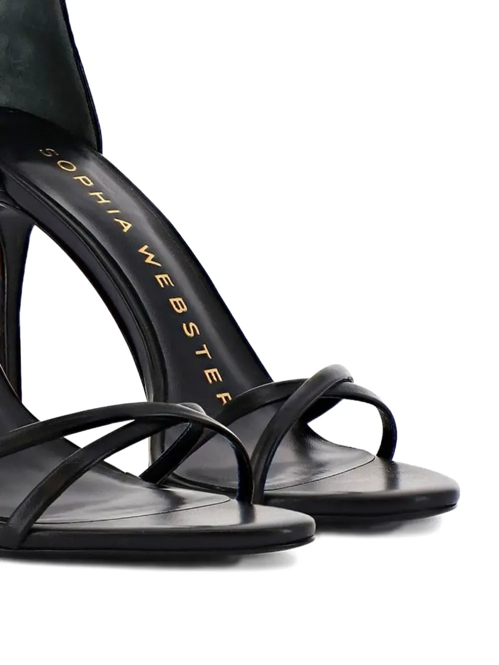 Sophia Webster Butterfly Heel Sandals In Black