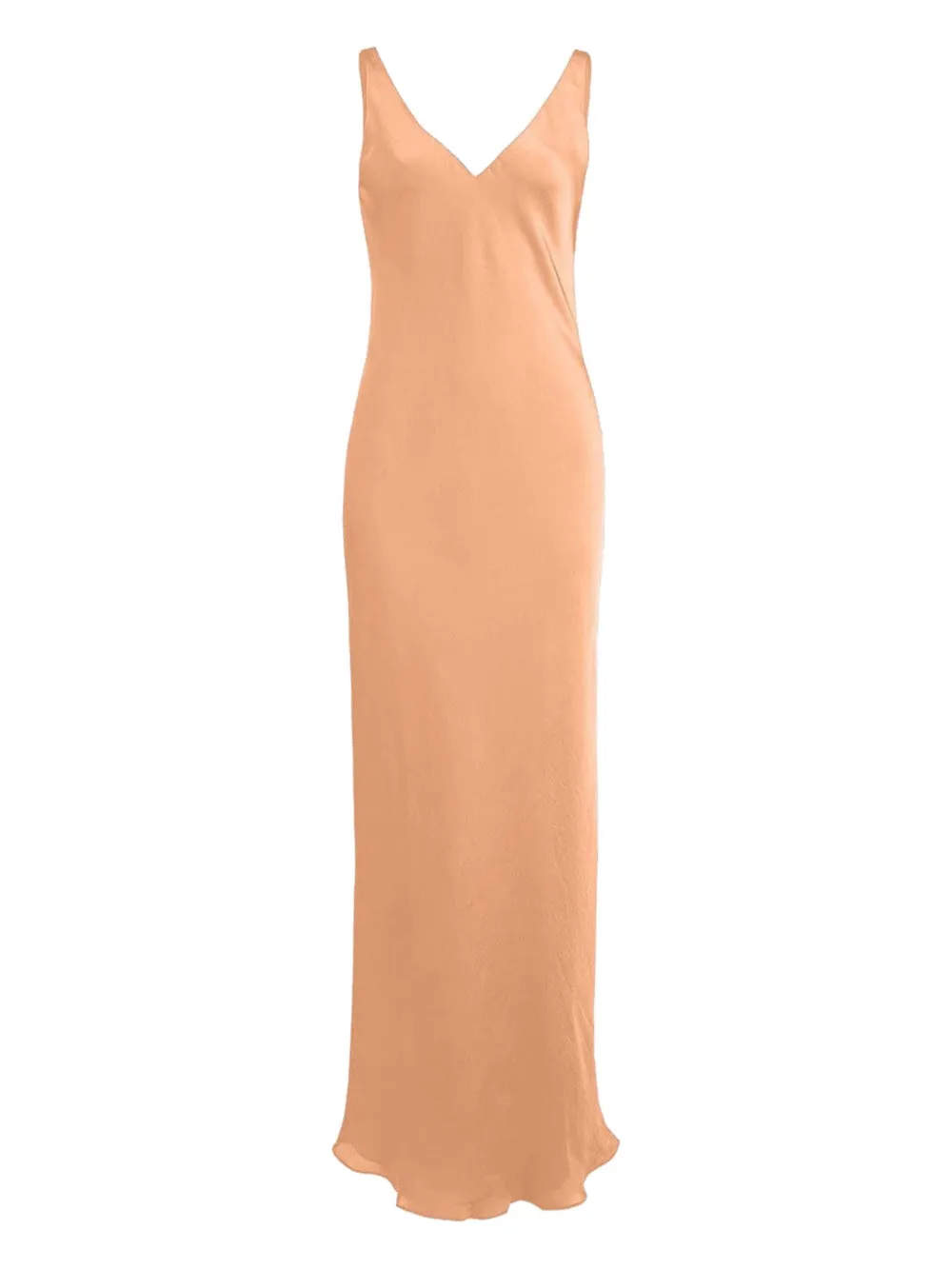 Peter Cohen robe longue à col v au dos | orange | Image 1