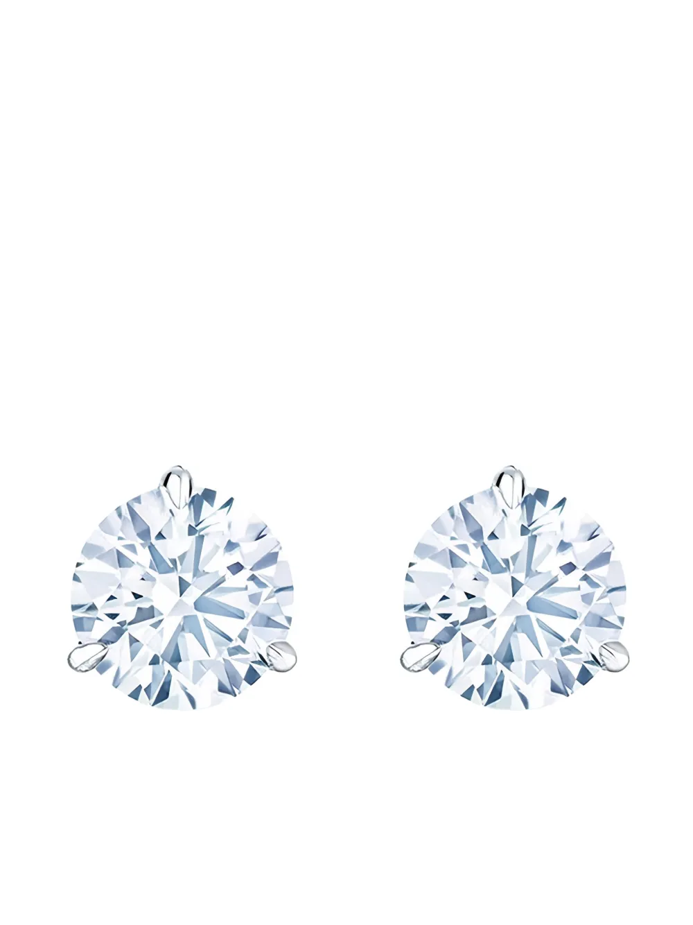 KWIAT round diamond stud earrings - Argento