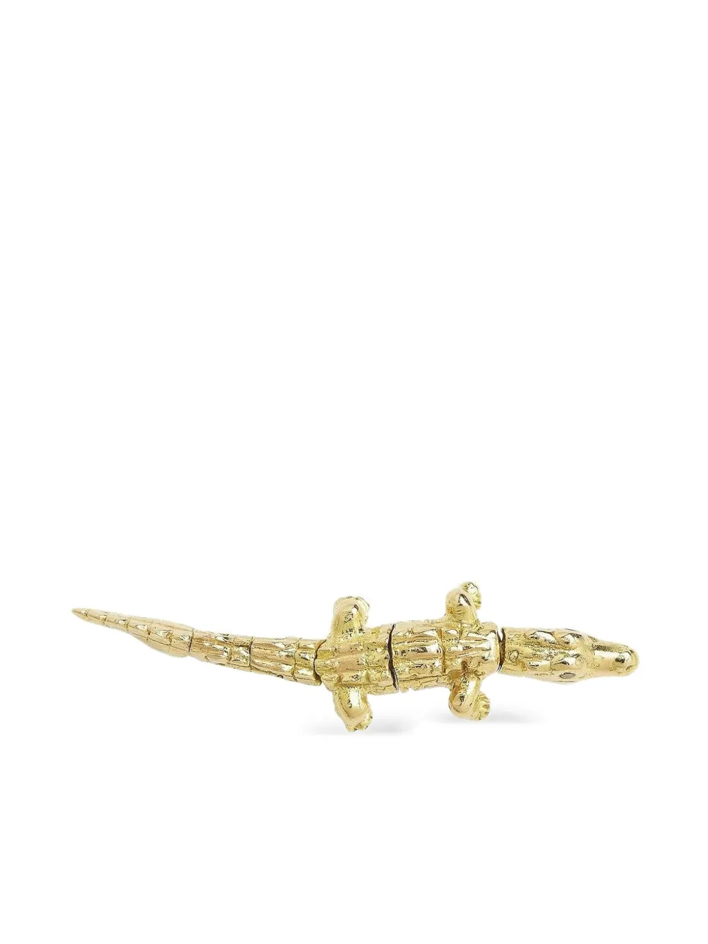 Bibi Van Der Velden 18k Yellow Gold Alligator Earring In Gold