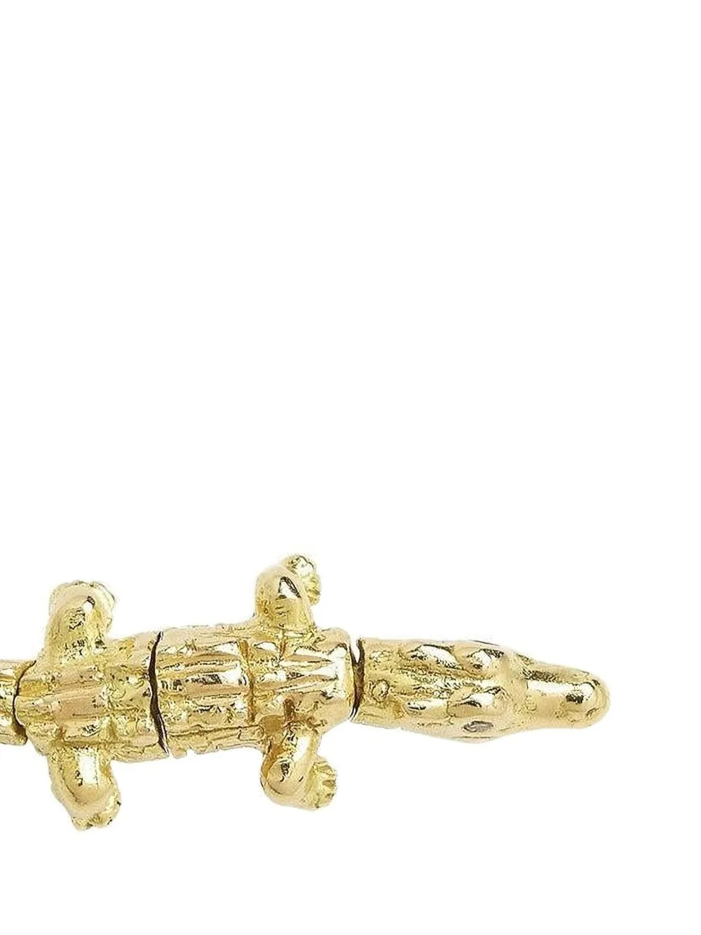 Bibi Van Der Velden 18k Yellow Gold Alligator Earring In Gold