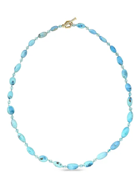 Meredith Young 18K yellow gold beaded turquoise necklace