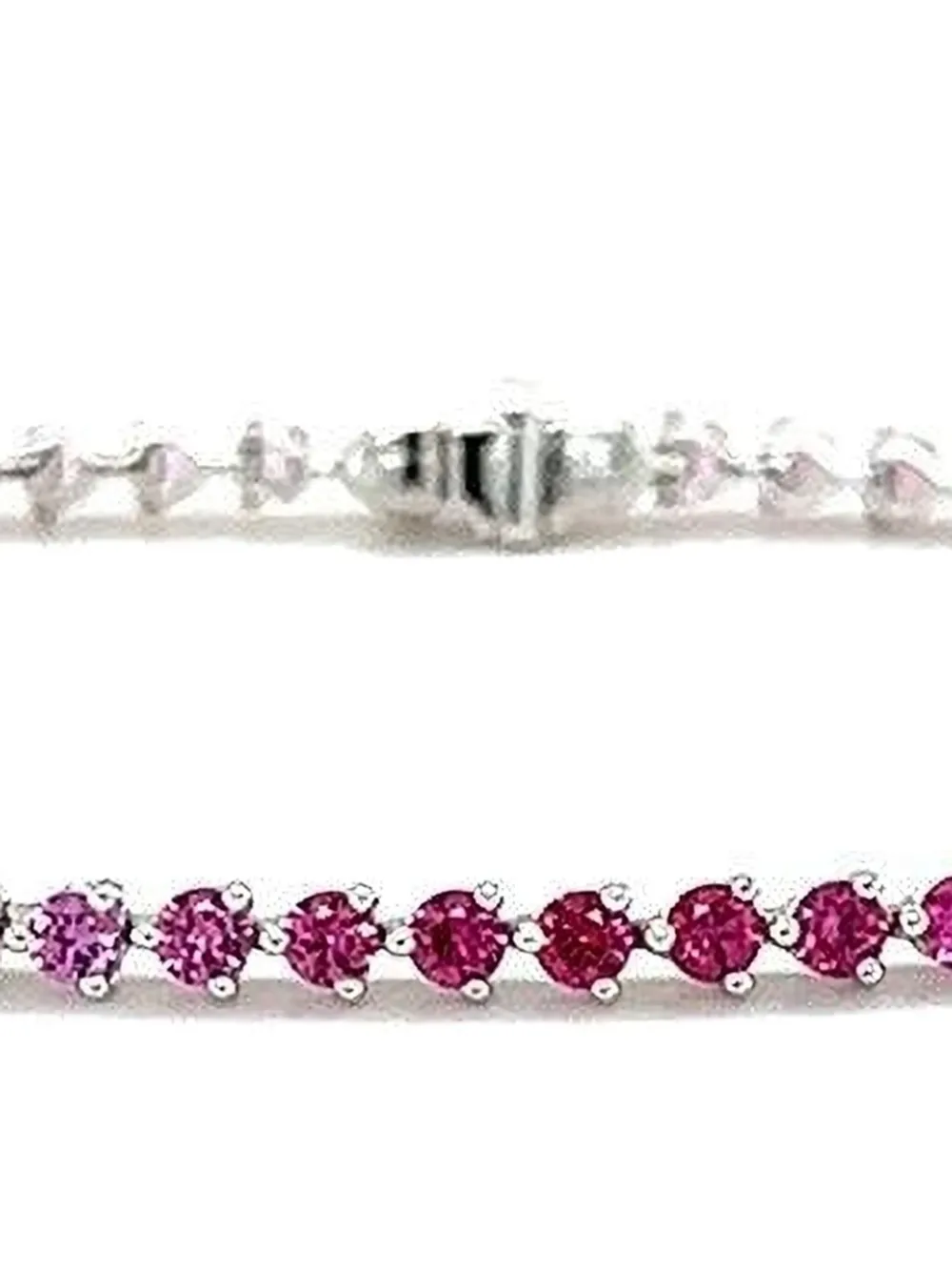 Lisa Nik bracelet Ombre en or blanc 18ct à saphir | Image 2