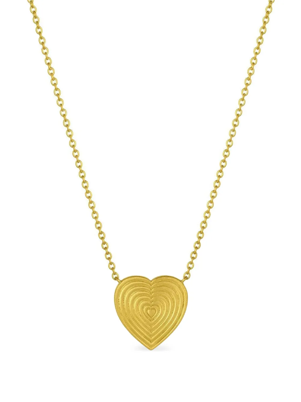 Leigh Maxwell 18k Yellow Gold Heart Necklace In Gold