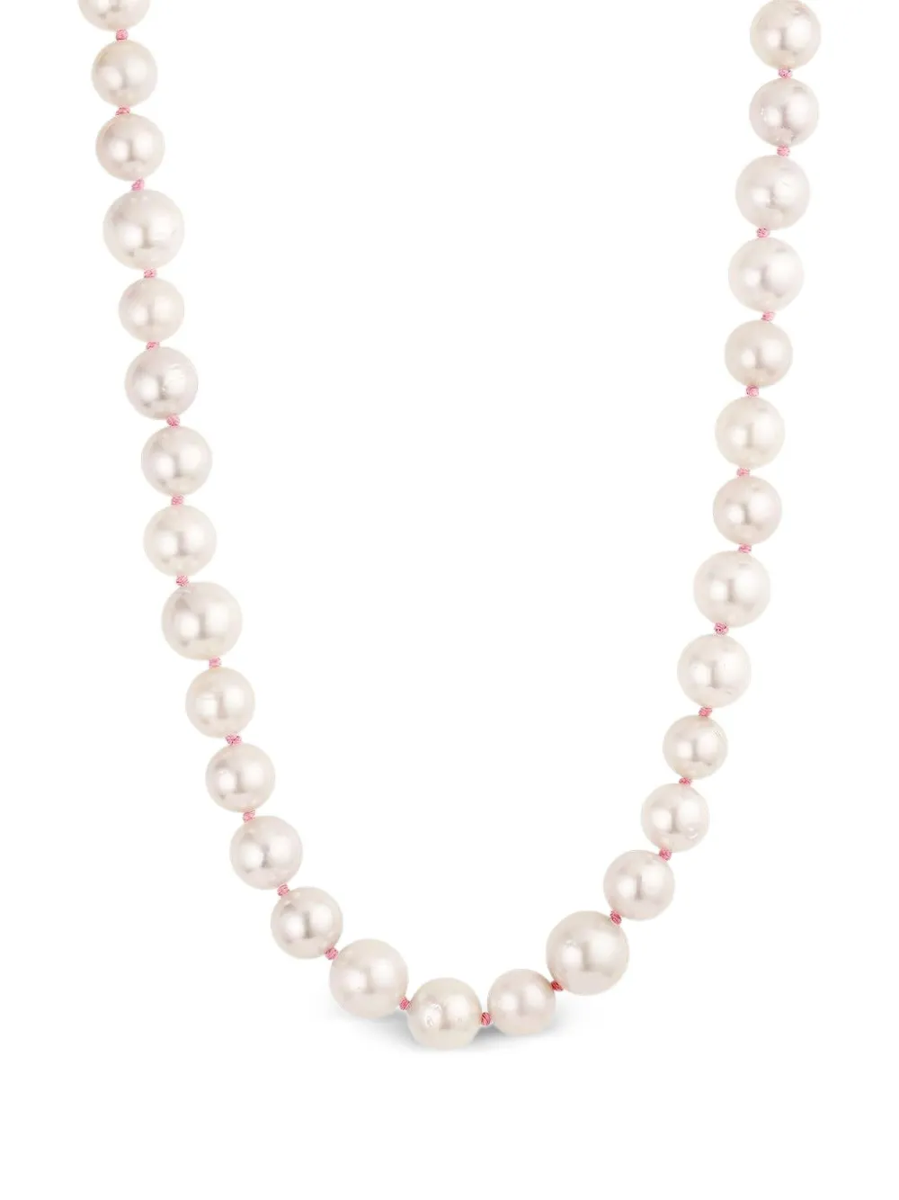 Leigh Maxwell 18kt Gelbgoldhalskette mit Perlen