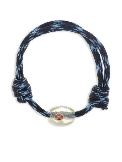 Dezso 18K rose gold Cowrie quartz and sapphire bracelet