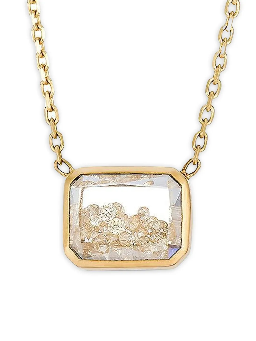 Moritz Glik collier en or 18ct à saphir et diamant Esmerelda | Image 2