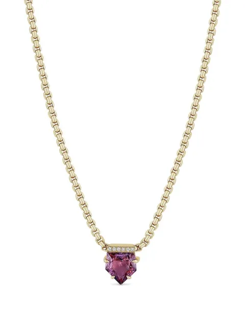 Zoë Chicco 14K yellow gold sapphire necklace