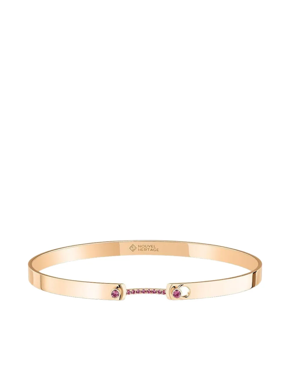 Nouvel Heritage 18k Rose Gold Morning Mood Sapphire Bracelet In Gold