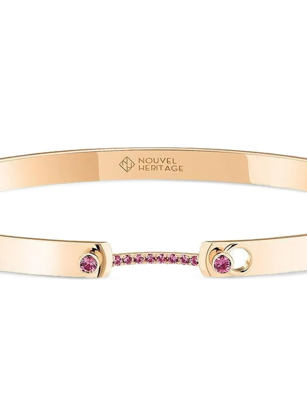 Nouvel Heritage 18k Rose Gold Morning Mood Sapphire Bracelet In Gold