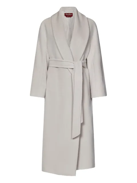 Max Mara shawl-collar belted coat