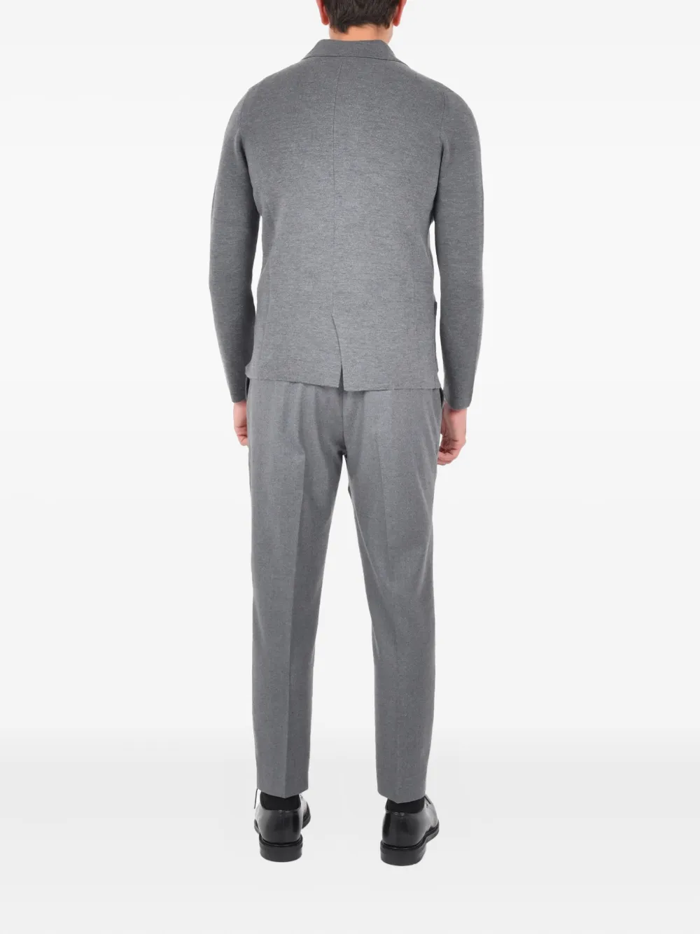 Drumohr Wollen blazer met dubbele rij knopen Grijs