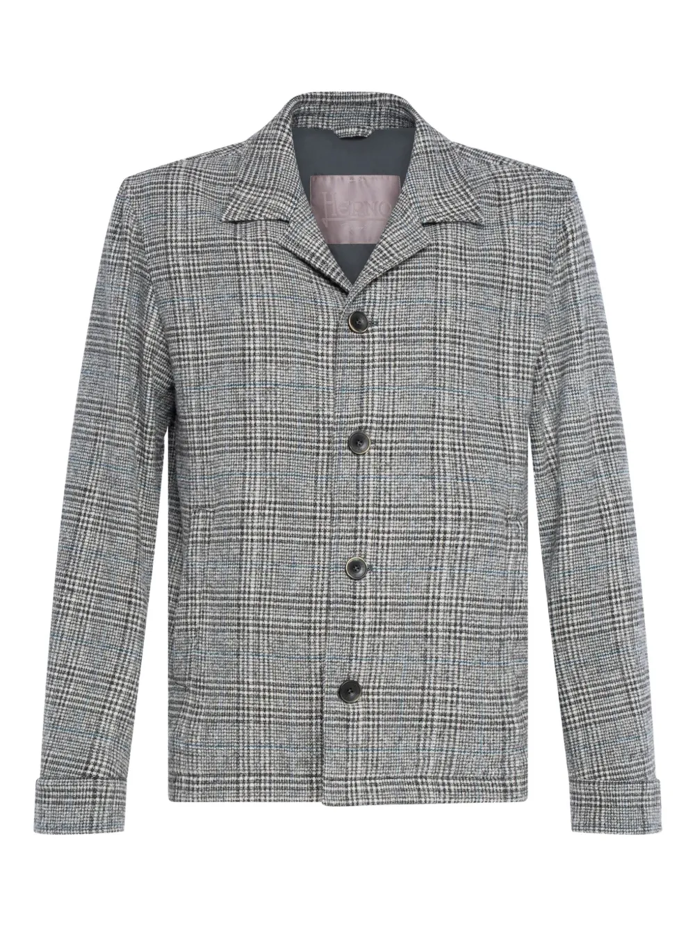 Herno plaid button blazer | gris | Image 1