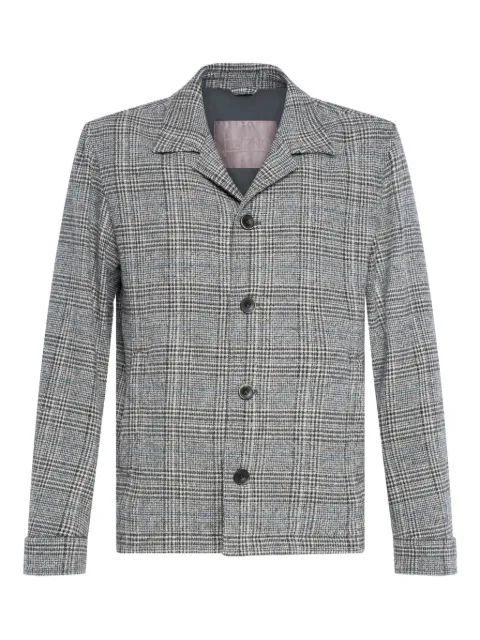 Herno plaid button blazer