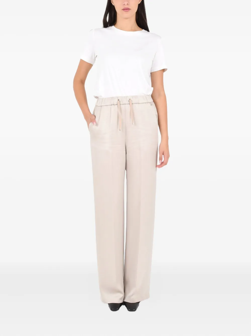 Herno Drawstring Trousers In Neutral