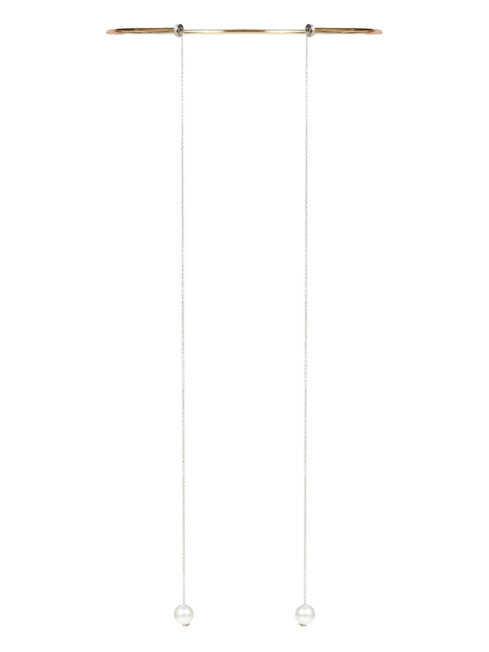 Delfina Delettrez 18K yellow gold rigid chain pearl necklace | Gold | Image 1